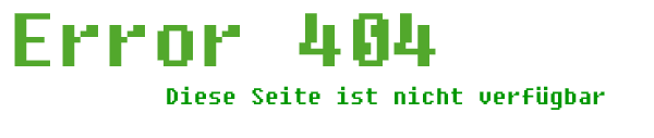 Error 404 Diese Seite ist nicht verfügbar